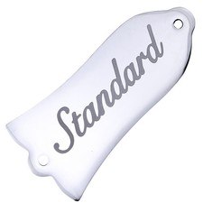 2 Hole Stainless Steel Bell Shaped Guitar Truss Rod Cover "Standatdl" fit LP/SG
