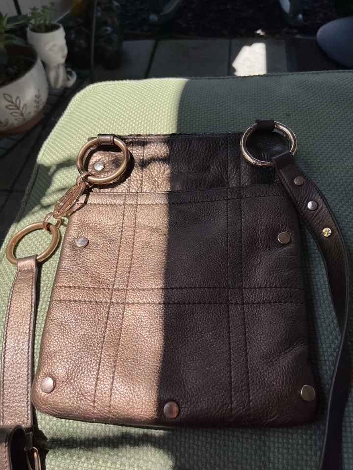 Bolso Bandolera BOLZANO Cuero Genuino BRONCE SERPIENTE Piel V FLAP SHLDR Bolso USADO Foto 3 de 4