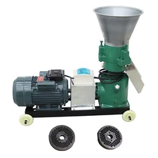 TECHTONGDA® Feed Pellet Mill Machine 220V 3 Heads 440LBS/H w/4,6mm (2pcs) Plate