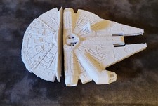 3D Printed Raw Unpainted Unassembled Millennium Falcon With Satellite