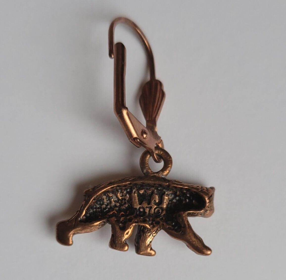 Waldeck Johnson Vintage Solid Copper Bear Leverba… - image 9