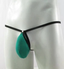 K226 G2262 Mens Sexy String Thong Pouch Snap Closure Open Soft Smooth Silky