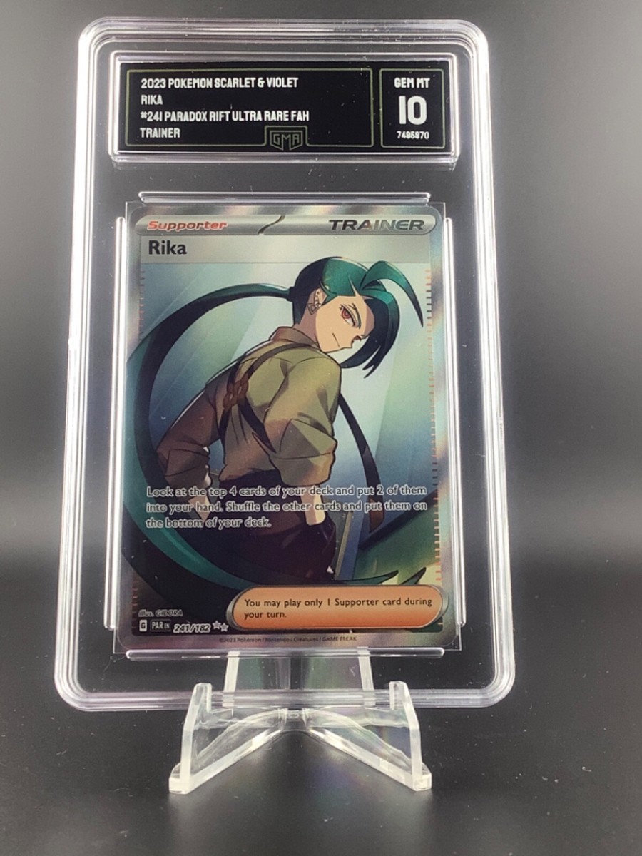 Pokémon Rika 241/182 Paradox Rift Ultra Rare GMA 10 Gem Mint