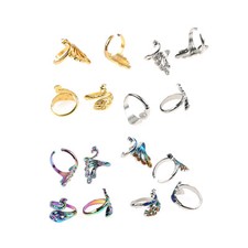 2pcs Unique Peacock Yarn Guides Knitted Ring Adjustable Crochet Loop Sewing Tool