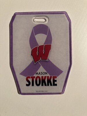 Mason Stokke Wisconsin Badgers Player Issued ID Tag Used | eBay