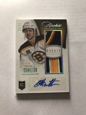 2013-14 Panini DOUGIE HAMILTON Dual RC Patch Auto 3/25 Awesome