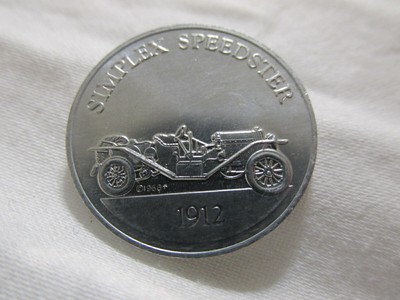 Simplex Speedster 1912 Antique Car Series 1 Commemorative Coin Token Sunoco Dx Ebay