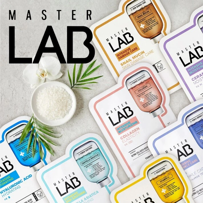 TONYMOLY Master Lab Mask Sheet 10pcs Vitamin Collagen Ceramide Snail EGF Cica - Image 2 of 4