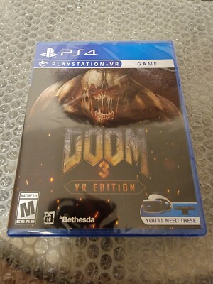 Doom 3 VR Edition (PlayStation 4, 2021) Brand New! Sealed! PS4 
