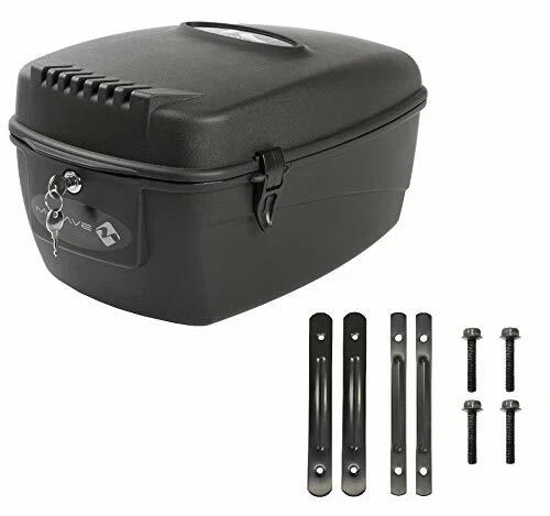 BRAND NEW M-WAVE AMSTERDAM BICYCLE RIGID LOCKABLE TOP BOX ( Rack Fitting ) - Image 4 of 4