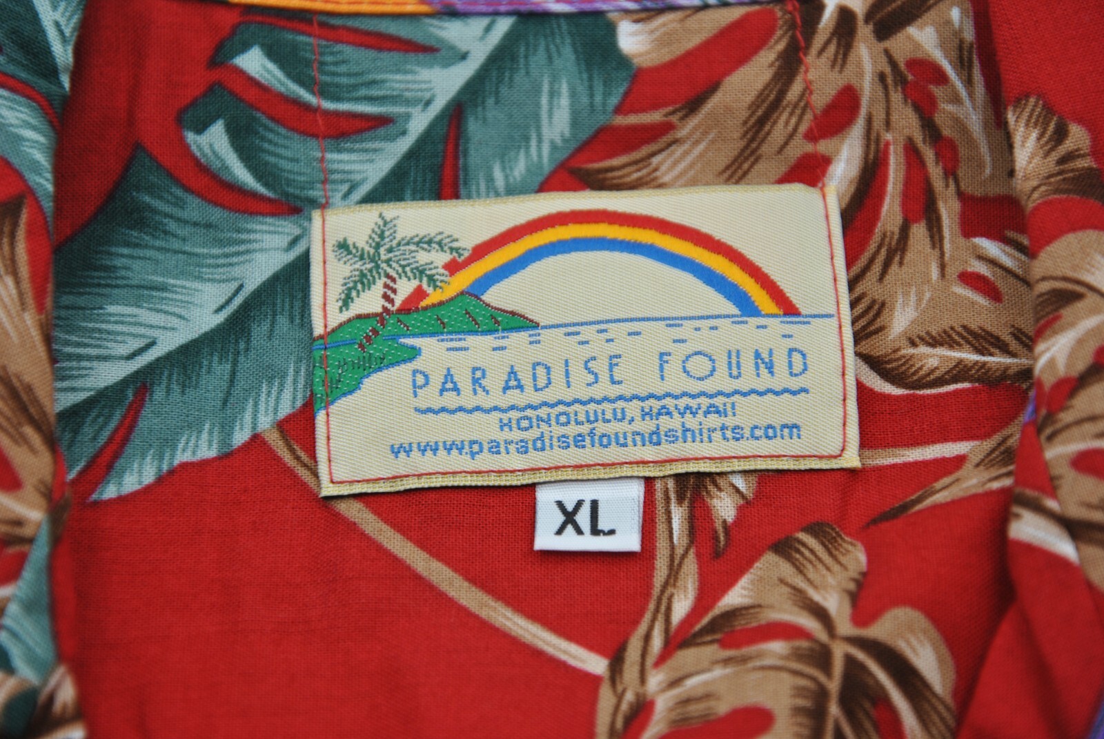 VTG Paradise Found Hawaiian Aloha Shirt Tom Selleck Magnum PI Bird XL 14923S
