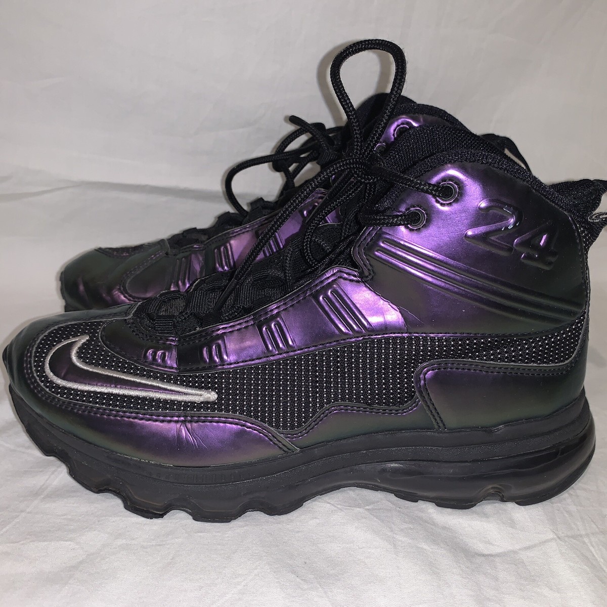 【極美品】YGS ART EA3 メタリックパープル絞り柄×TGレザーパープル 2011 Nike Air Max Griffey Fury 