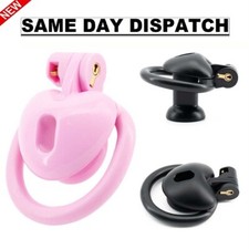 USA Resin Male Chastity Device Inverted Cage for Men Locking Belt with 4 Rings