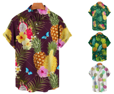 Schönes modisches lässiges Hawaiihemd mit Fruchtprint