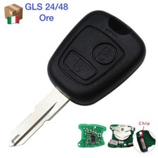 COVER GUSCIO CHIAVE PER PEUGEOT 106 107 206 207 407 806 TELECOMANDO TASTI+ CHIP.