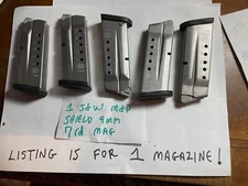 1 Smith & Wesson M&P 9mm Shield 7 Round Magazine
