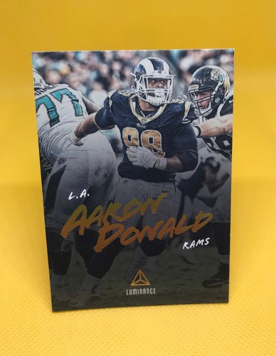 Aaron Donald [Gold] #74 2018 Panini Luminance card