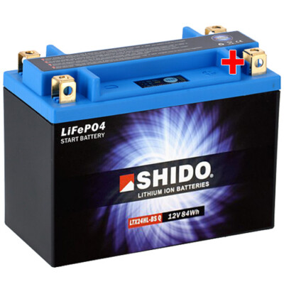 Batterie für Harley FLHS 1340 Electra Glide Sport 1992 Shido Lithium YTX24HL-BS