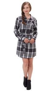 womens flannel shirt dress