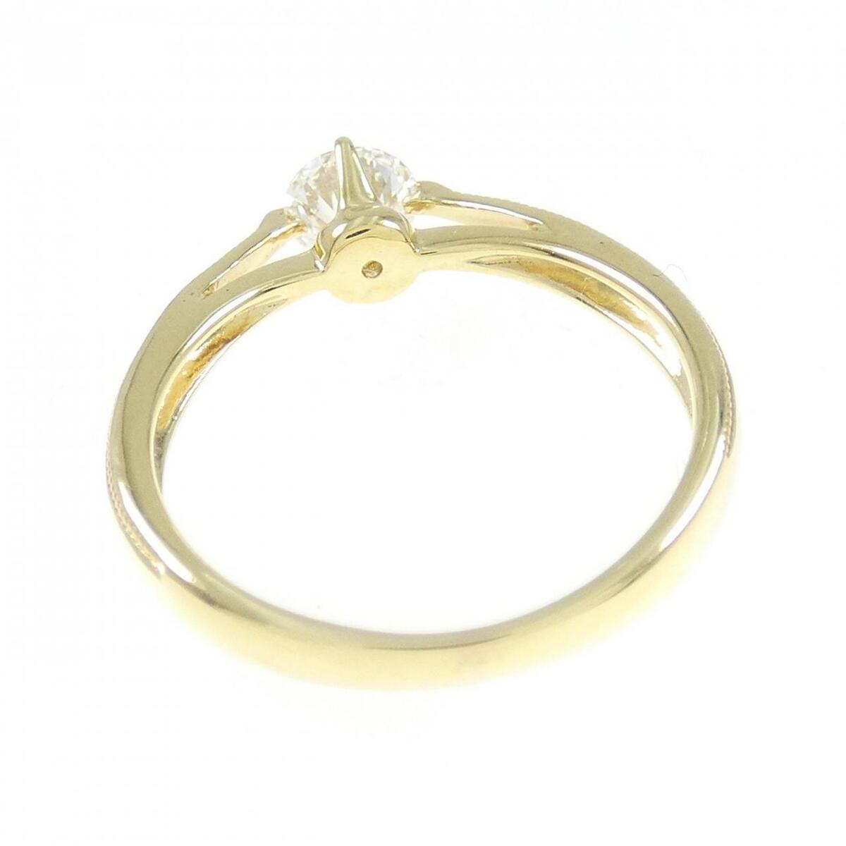 Authentic K18YG Diamond Ring 0.305CT G VS2 3EXT H&C #260-007 Authentic K18YG Diamond Ring 0.305CT G VS2 3EXT H&C #260-007