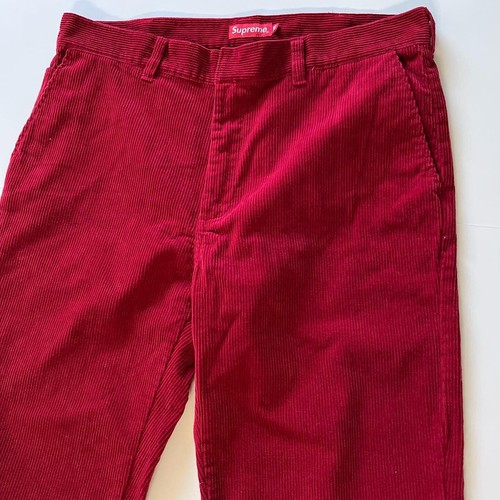 Supreme Work Pants Deep Red Corduroy 