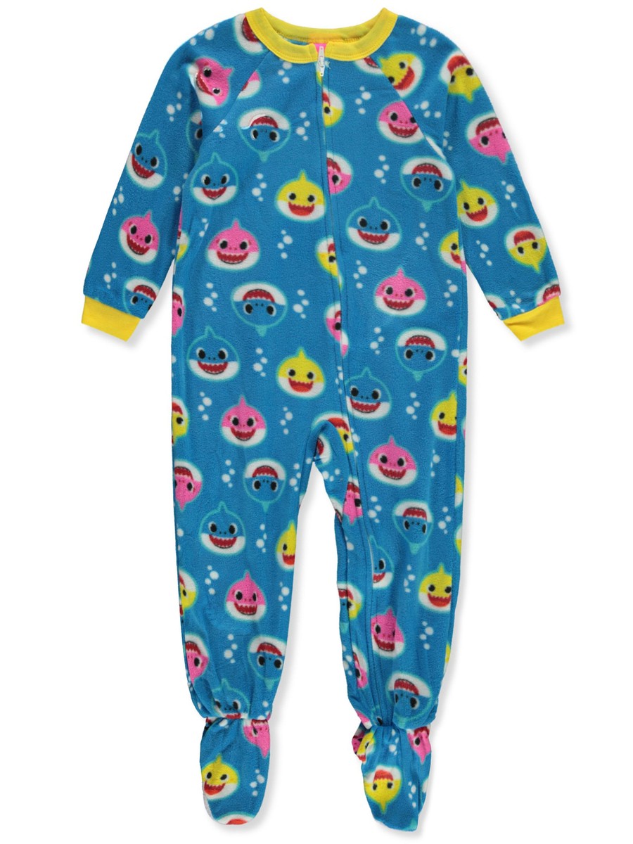 Baby Shark Baby Boys' Footed Fleece Coveralls