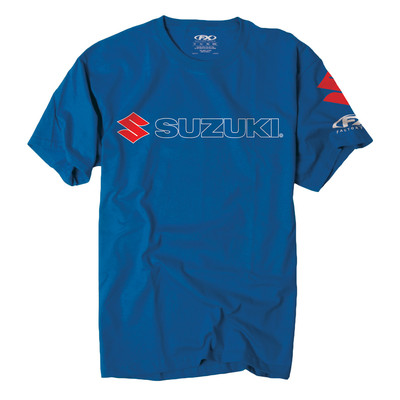 Factory Effex Suzuki Team Blue T-Shirt Tee Adult Licensed GSXR RM RMZ NEW