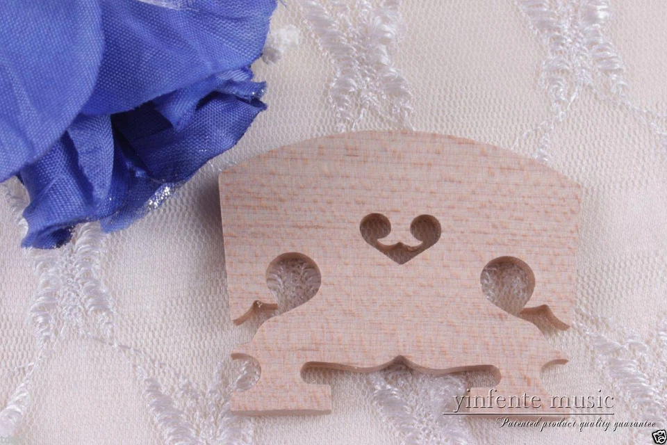 5pcs viola bridge Baroque Style Flame maple 16 inch Viola parts  #437 - Image 3 of 4