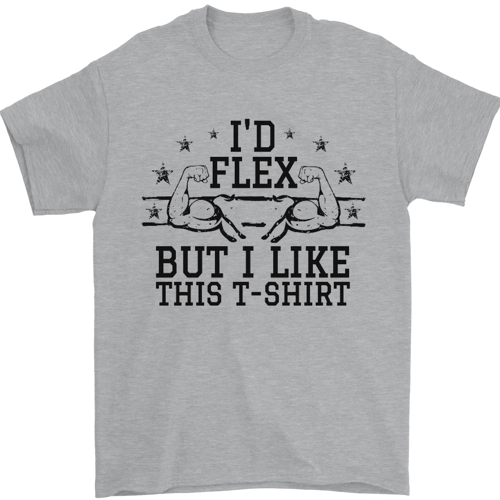 Gym Id Flex but I Like This Funny Mens T-Shirt 100% Cotton