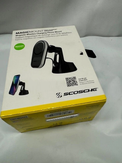 Scosche Magic Mount Pro Charge 5 montaje en tablero o ventilación carga inalámbrica magnética Foto 2 de 4