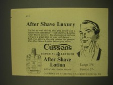 1955 Cussons Imperial Leather After Shave Lotion Ad - After shave luxury
