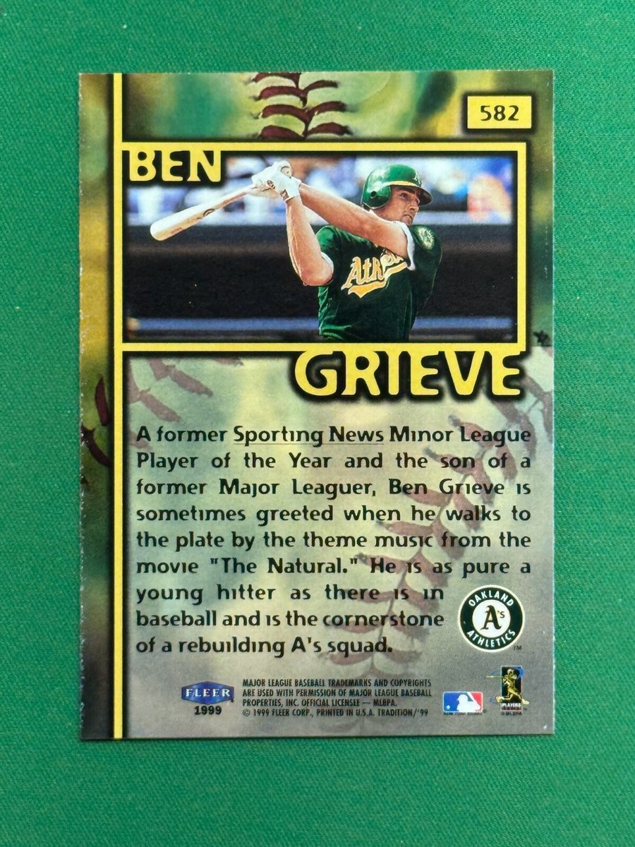 1999 Fleer Tradition Baseball Franchise Futures #582 Ben Grieve | eBay