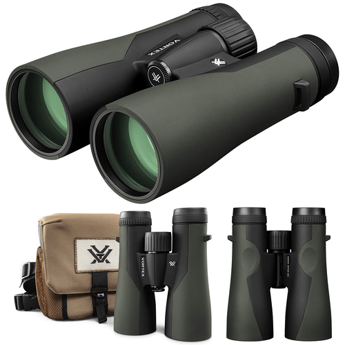 Vortex Optics Crossfire HD 12x50 Green Binocular CF4314 with Free Hat