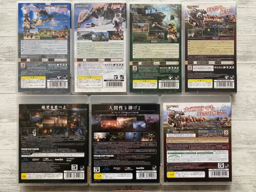 SONY PSP PS3 Monster Hunter 1 2 & 2G & 3 & Dark Souls 1 2 set from Japan - Picture 2 of 16