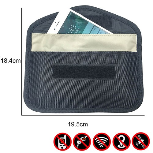 2stk GPS RFID Signal Blocker Tasche Anti-Tracking Anti-Spionage für Handy FOB - Bild 3 von 11