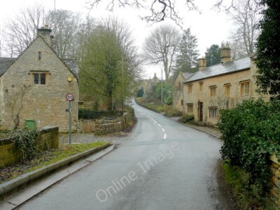 Foto 6x4 B4077 bei Upper Swell 1 Stow-on-the-Wold Blick nach Westen aus der D c2010