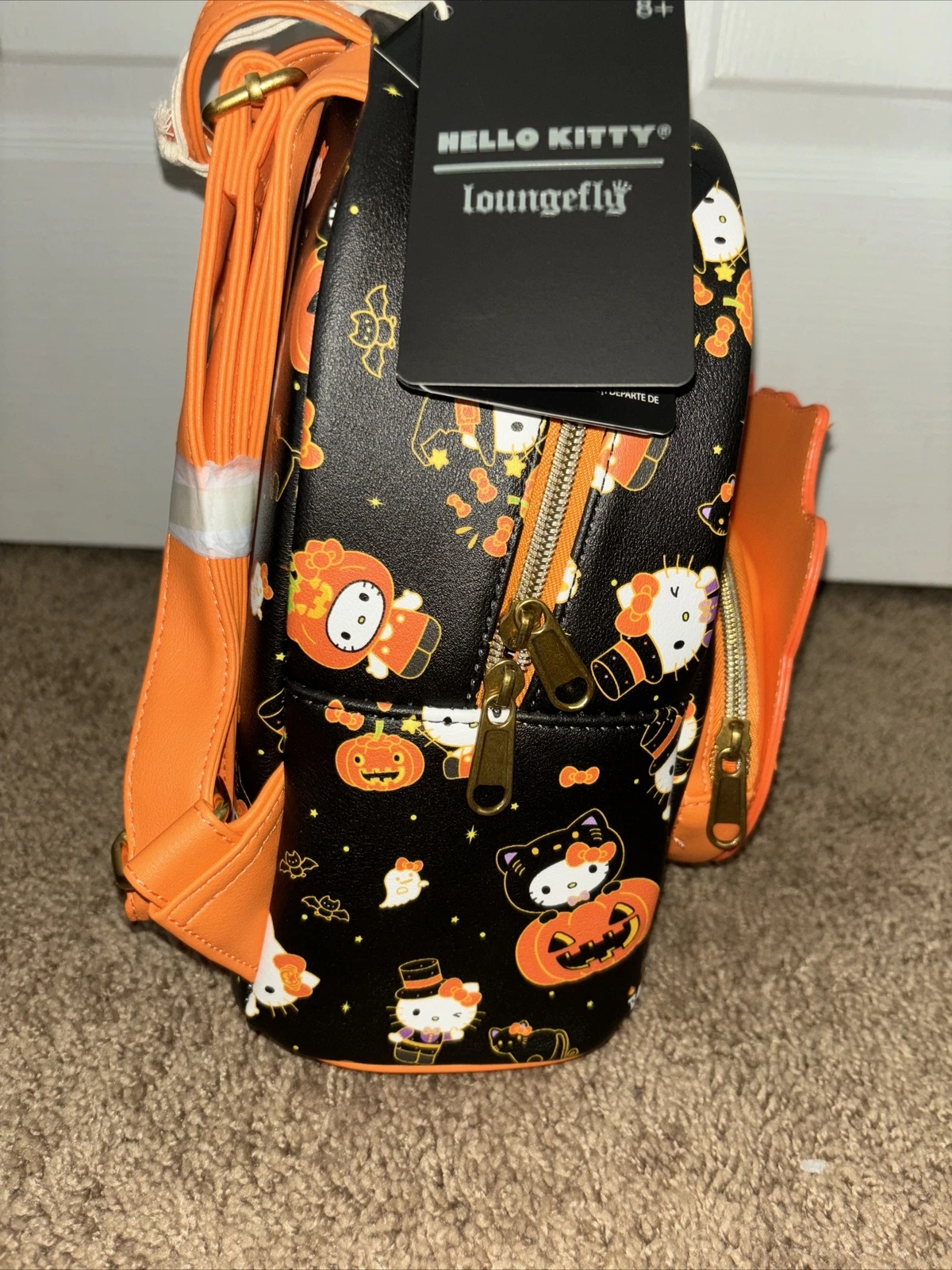 Loungefly Hello Kitty Pumpkin Backpack and Wallet - Thumbnail 4