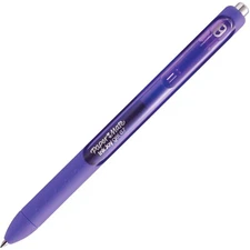 Papermate Retractable Gel Pens, .7mm, 12/BX, Purple Barrel/Ink