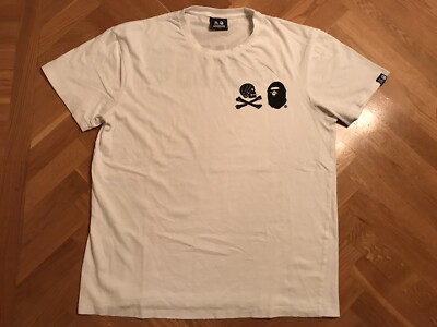 A Bathing Ape / Bape x Neighborhood NBHD Collab White Tee T-Shirt - Size M