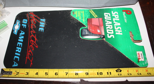 Vintage Plasticolor Splash Guards Chevrolet "Heartbeat of America" 8"x15" NOS B - Picture 11 of 12