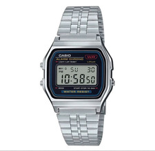 CASIO A159WA-N1JH Digital Watch Silver Stainless Steel Band Made in Japan New