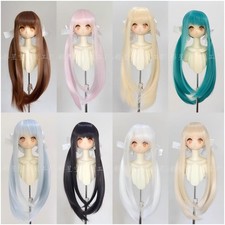 1/3 Straight Hair Double Low Ponytails High Temperature Fiber Wig For BJD Doll