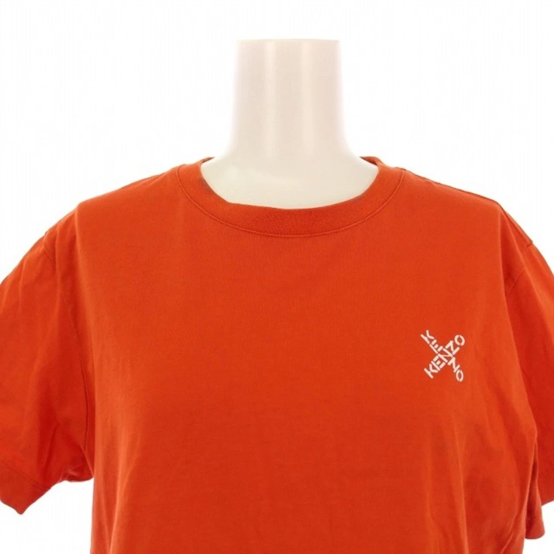 Abito Kenzo Mini Lunghezza Manica Corta Girocollo Stampa M Arancione FA62RO7684SJ