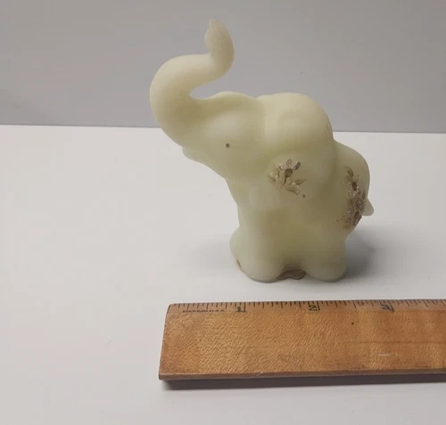 Fenton Off White Satin Figurine Hand Painted