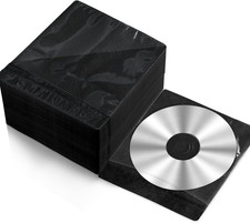 200 Pcs Cd Dvd Sleeves Envelopes Bulk Double Sided Refill Plastic Disc Holder Ca