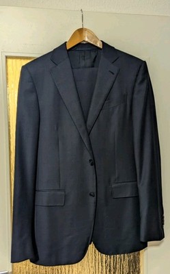 ERMENEGILDO ZEGNA Jogger Anzug Gr.48 100% Schurwolle Mila Navy Blau