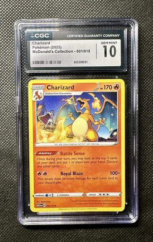 2025 POKEMON MCDONALD'S COLLECTION #001 CHARIZARD CGC 10 GEM MINT