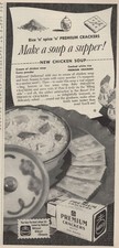 Nabisco Premium Crackers Make A Soup A Supper Vintage Print Ad 1950 u Original