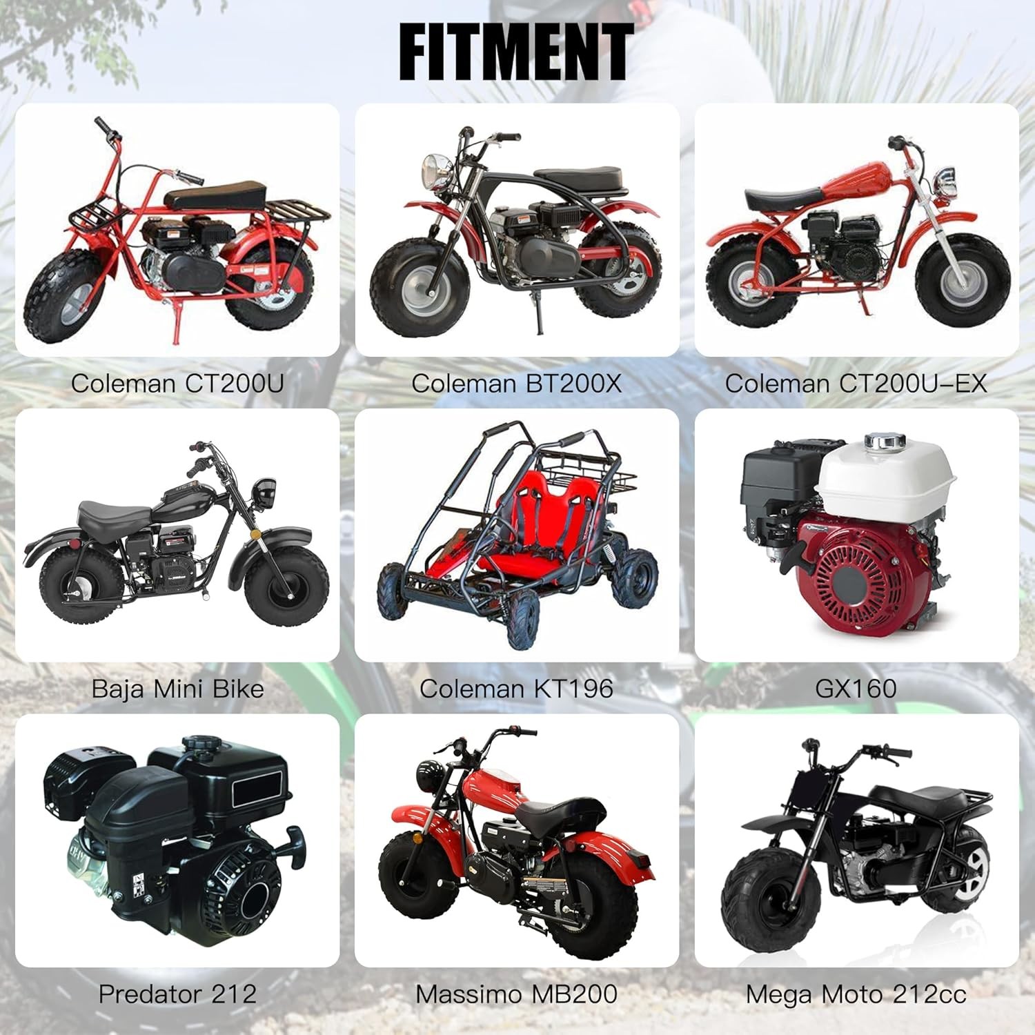 YOXUFA VM22 26mm Carburetor Stage 2 Kit Replacement for Predator 212cc 224cc