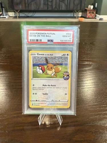 Eevee on the Ball - (Pokemon Futsal)  002/005 PSA 10